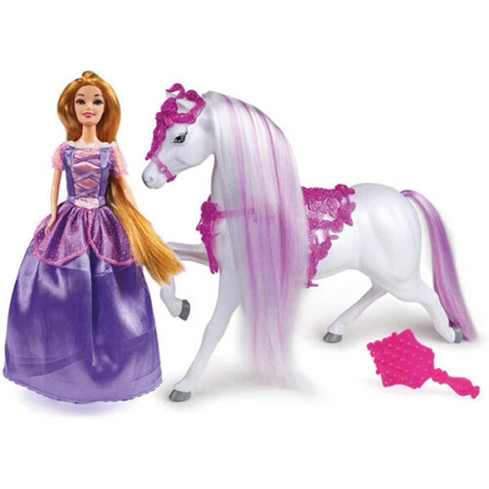 Grandi Giochi - Princess Rapunzel 30Cm With Horse (Gg03023E)