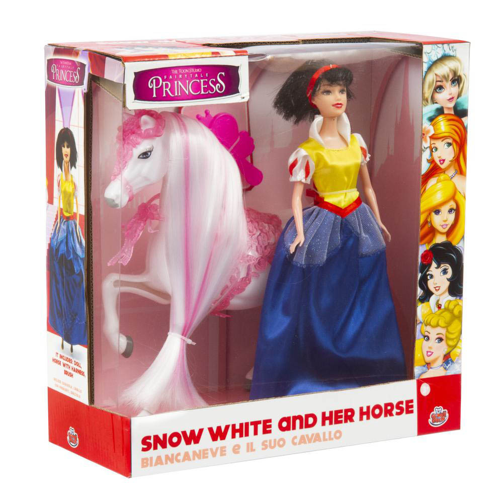Grandi Giochi - Princess Snow-White 30Cm With Horse (Gg03024E)