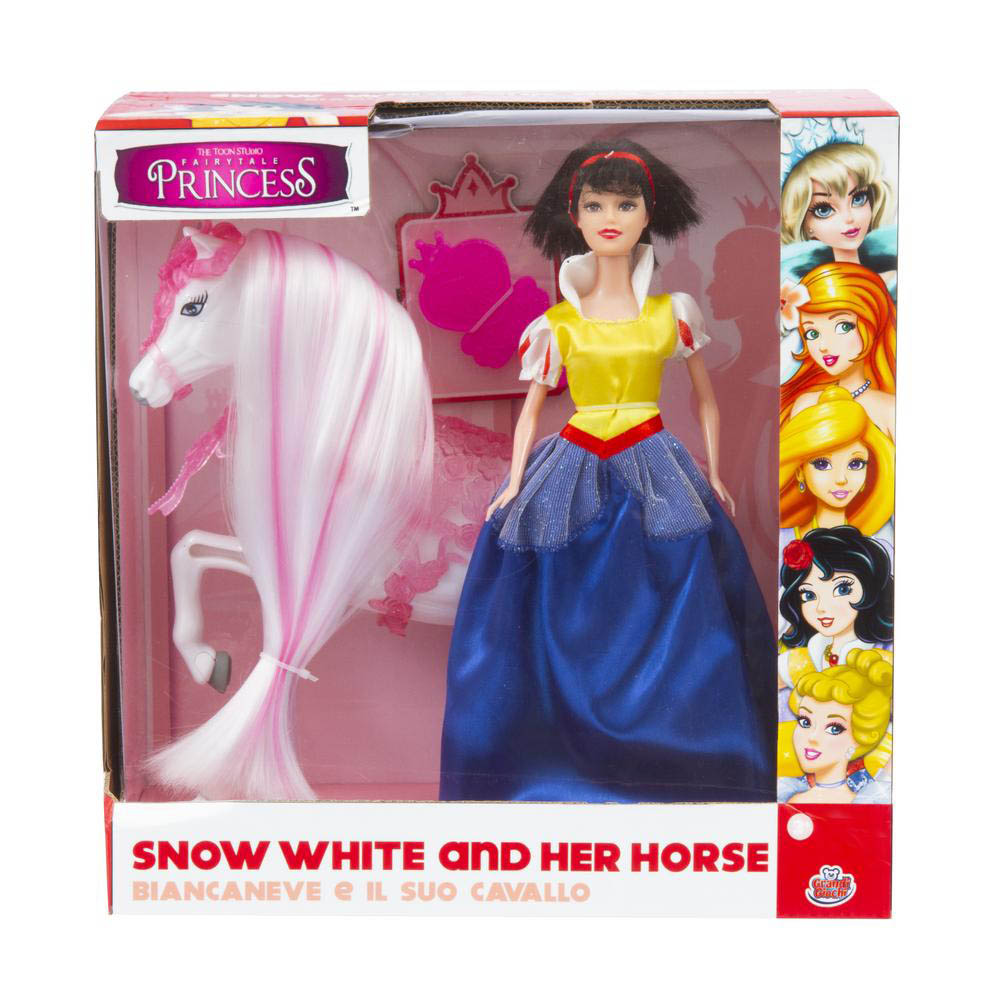 Grandi Giochi - Princess Snow-White 30Cm With Horse (Gg03024E)