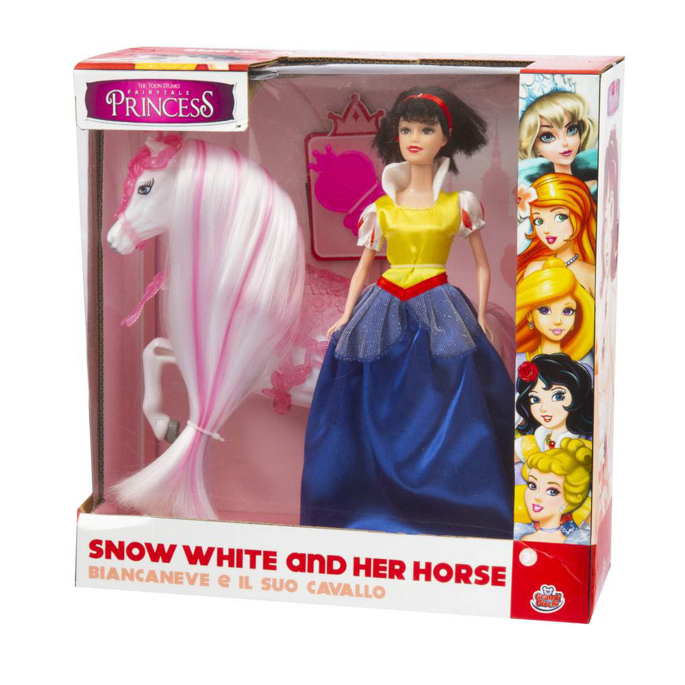 Grandi Giochi - Princess Snow-White 30Cm With Horse (Gg03024E)