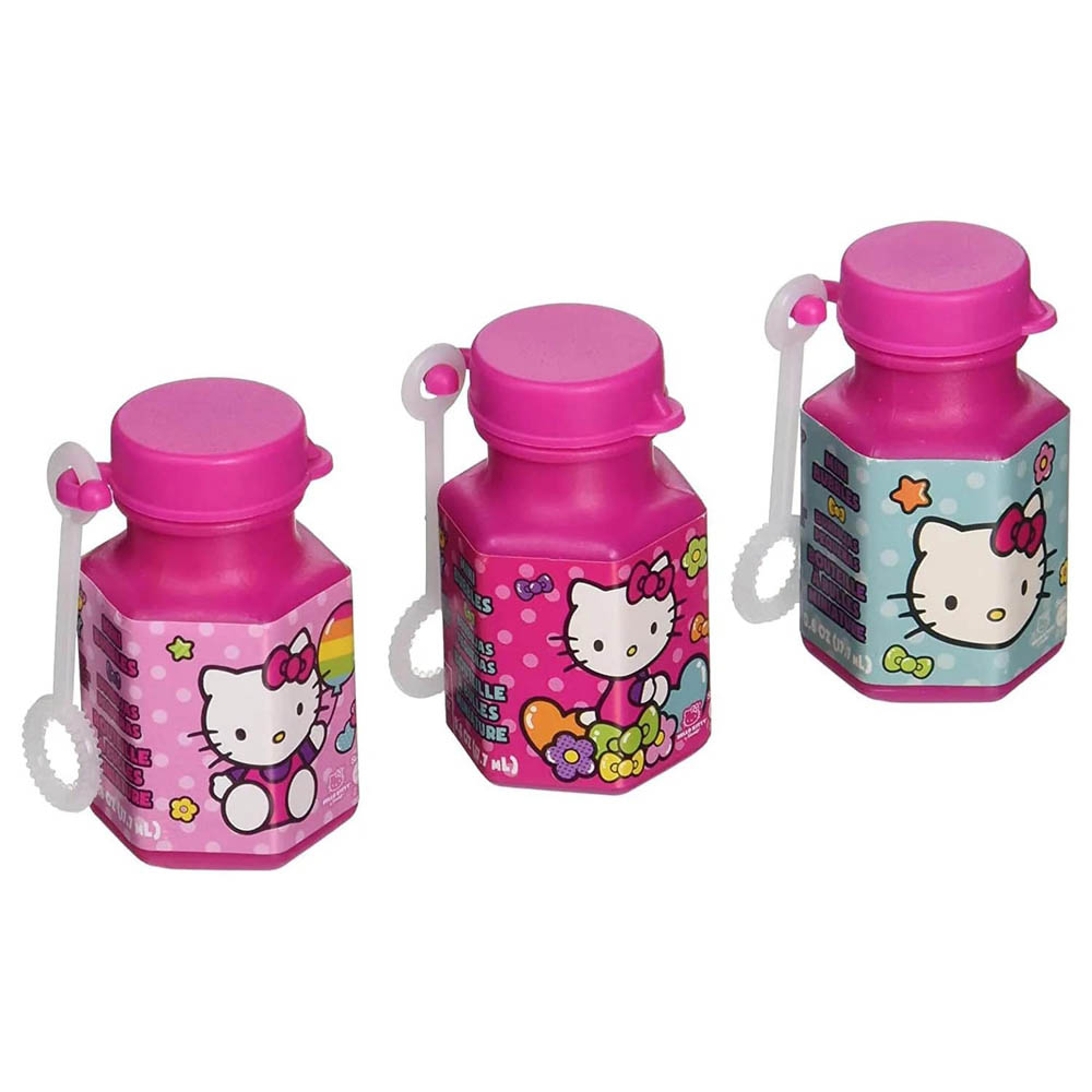 Hello Kitty - Multi Colored Mini Bubble Favors .6Oz , 12Pcs