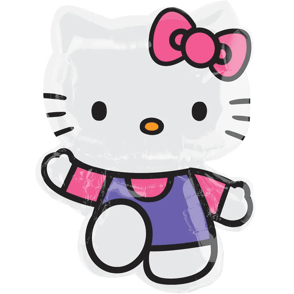 Hello Kitty - P38 Pink And Purple Foil Balloon 22 X 30In
