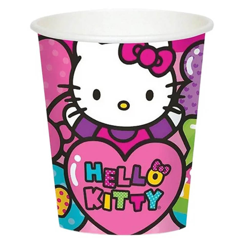 Hello Kitty - Rainbow Cups 9Oz, 8Pcs