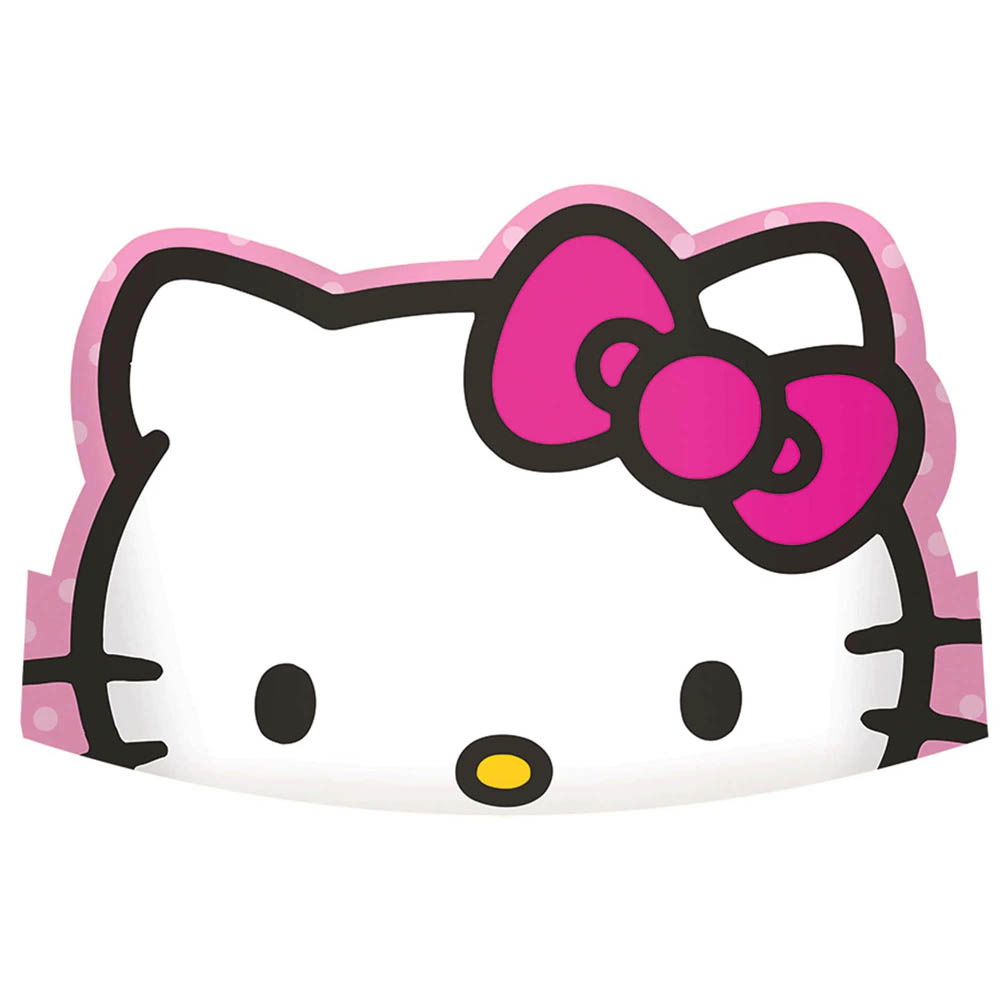 Hello Kitty - Rainbow Die-Cut Paper Tiara, 8Pcs
