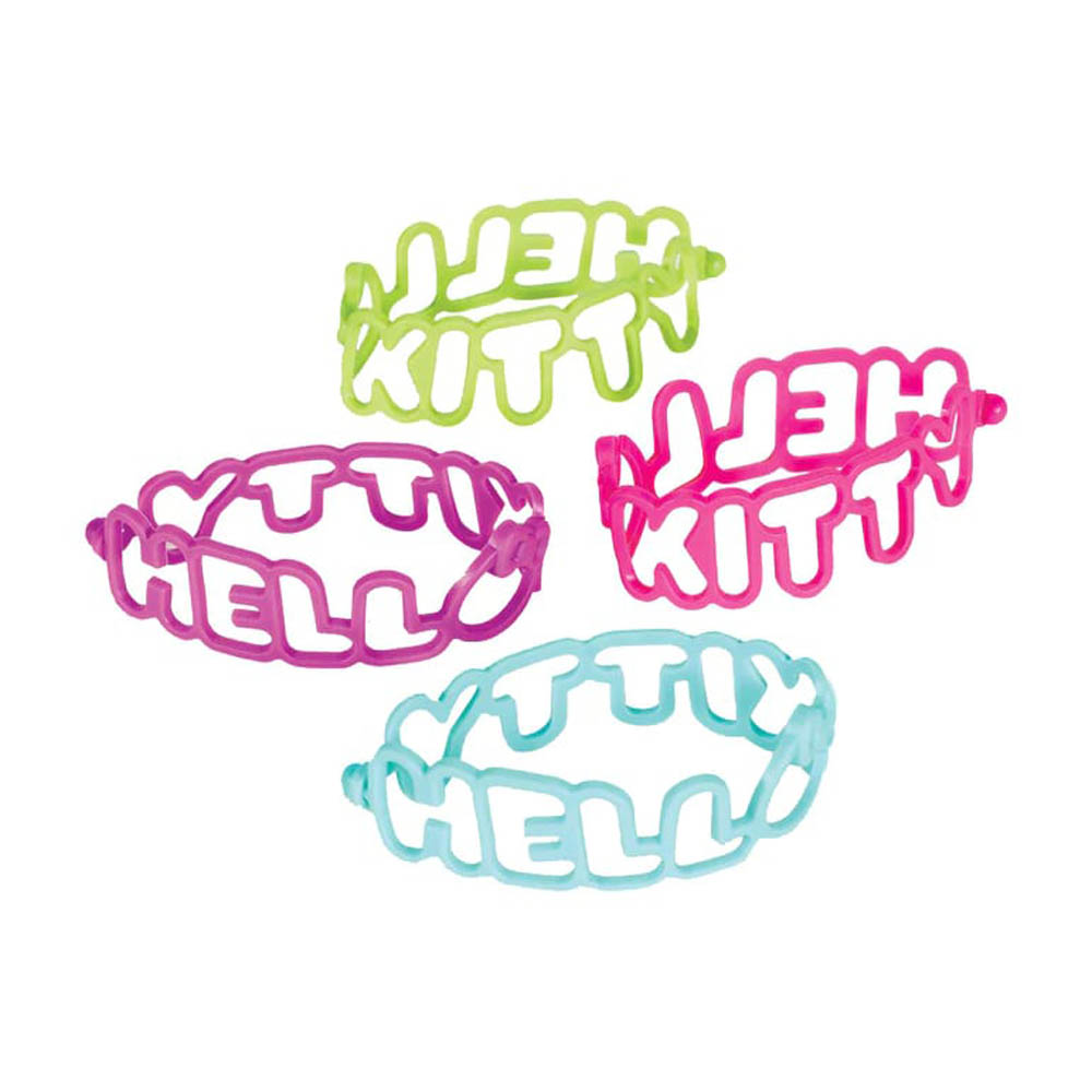 Hello Kitty - Rainbow Die-Cut Rubber Bracelet Favors, 4Pcs
