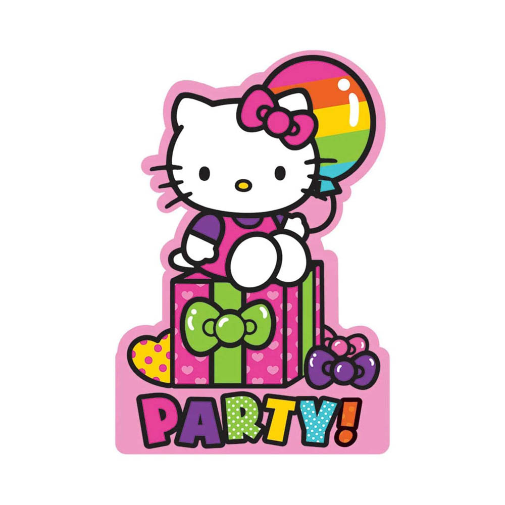 Hello Kitty - Rainbow Invitation 8Pcs