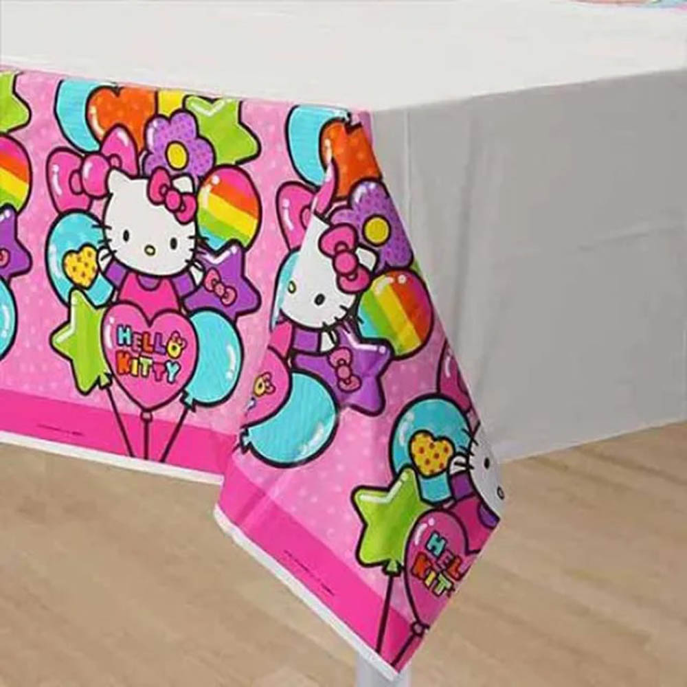 Hello Kitty - Rainbow Plastic Table Cover