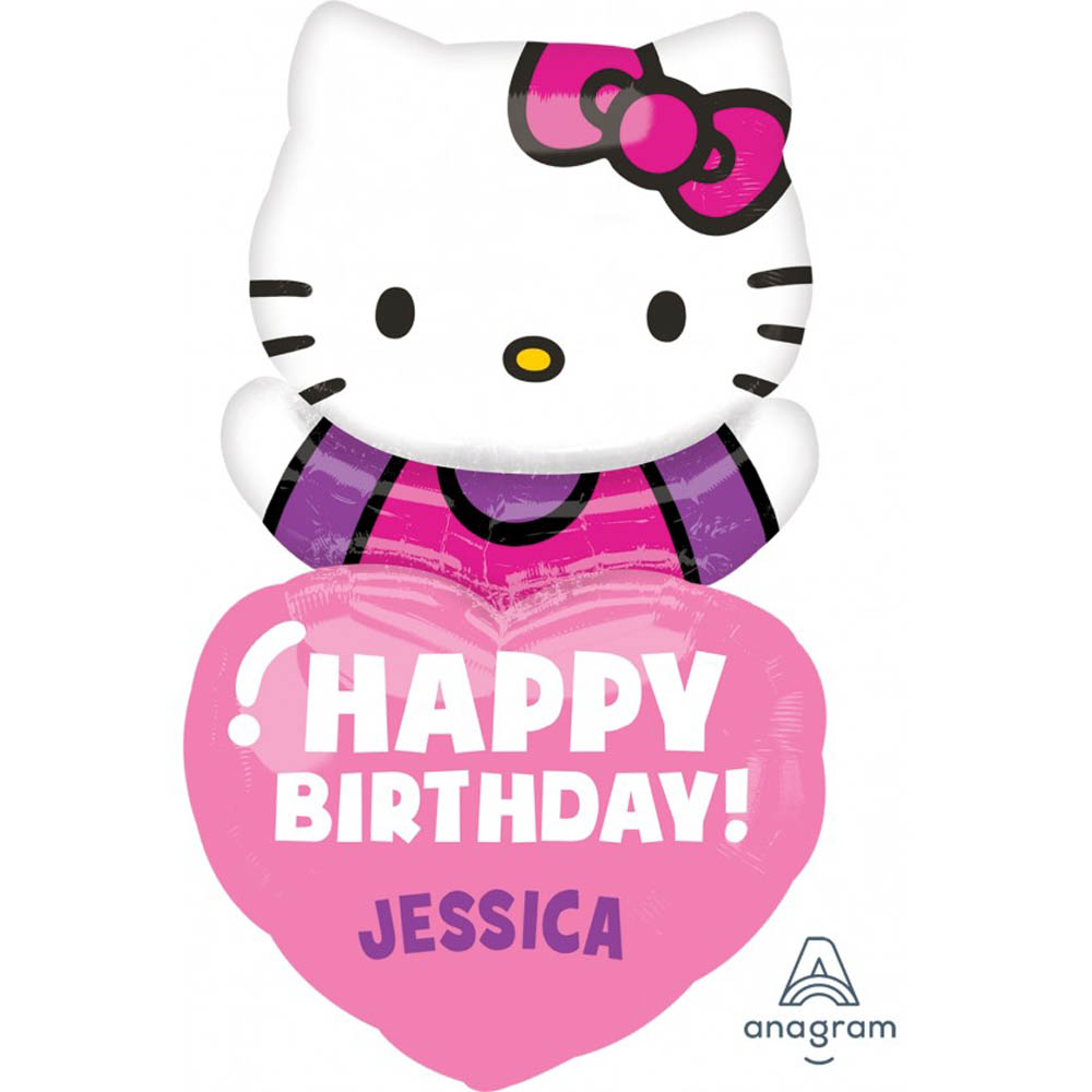 Hello Kitty - Supershape Foil Balloon P40 Personalized 