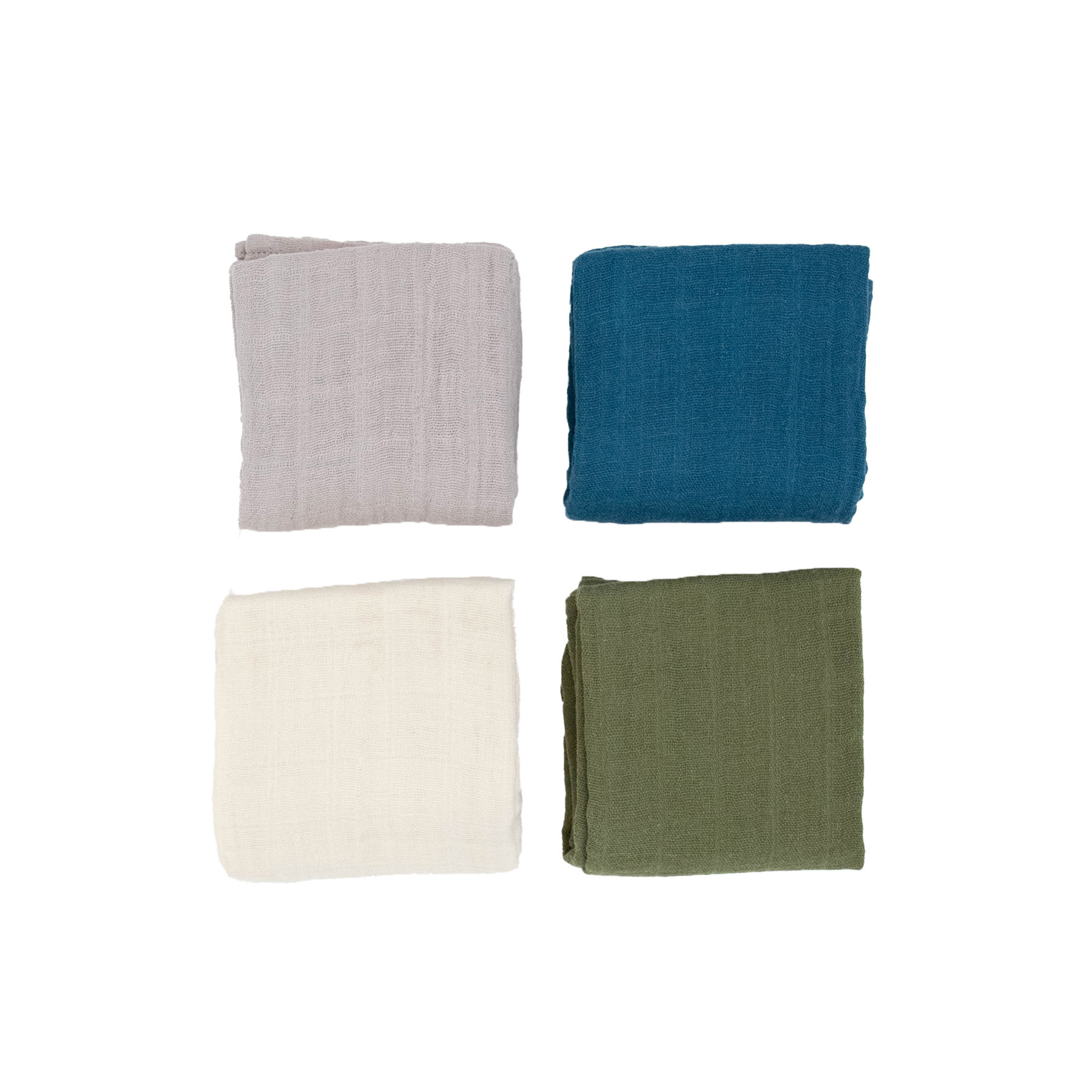 Little Unicorn - Muslin Squares 4 Pack - Fern Set