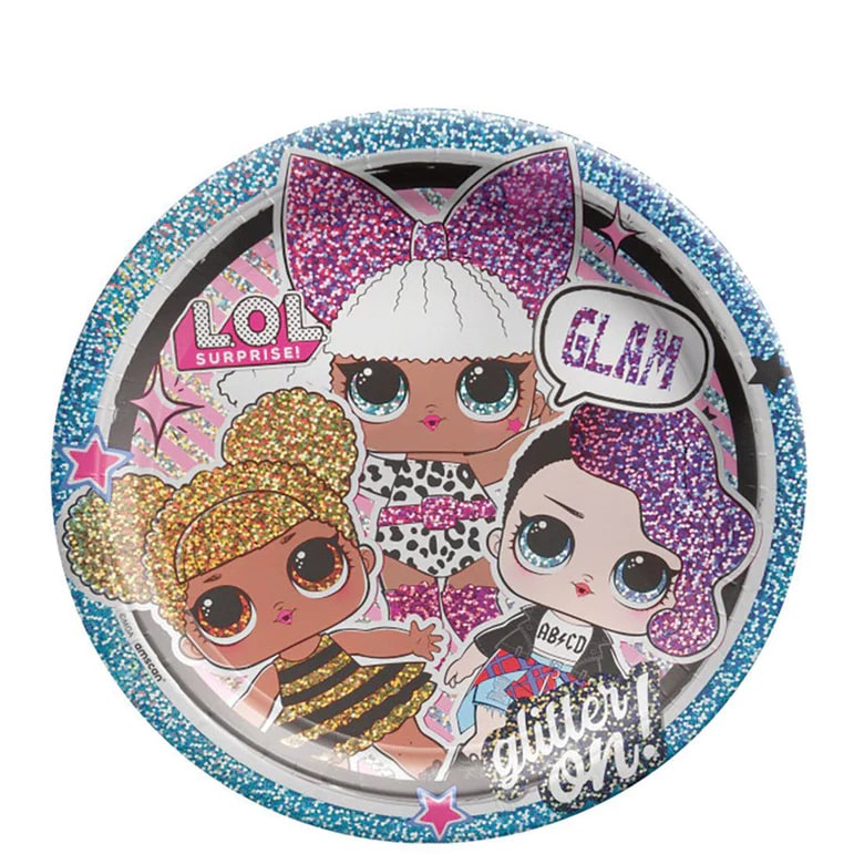 LOL - Surprise Together 4Eva! Paper Plates 9In, 8Pcs