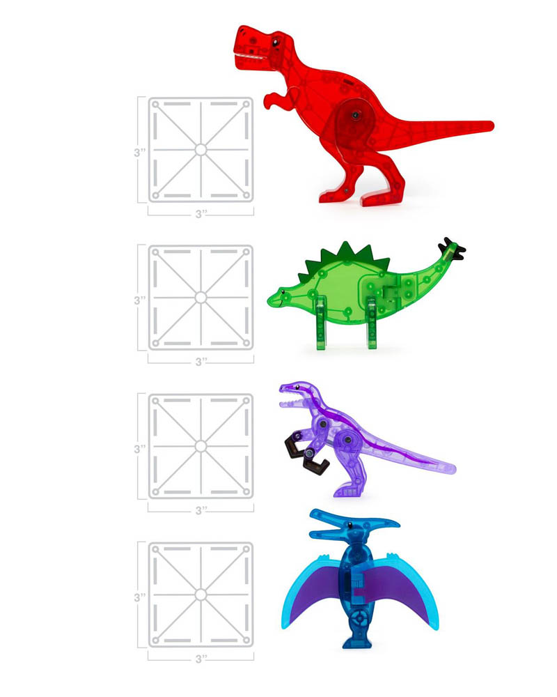 Magna Tiles - Dino World 40-Piece Set
