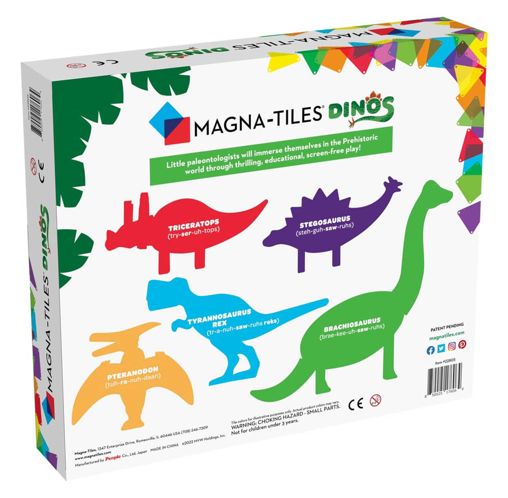 Magna Tiles - Dinos 5-Piece Set