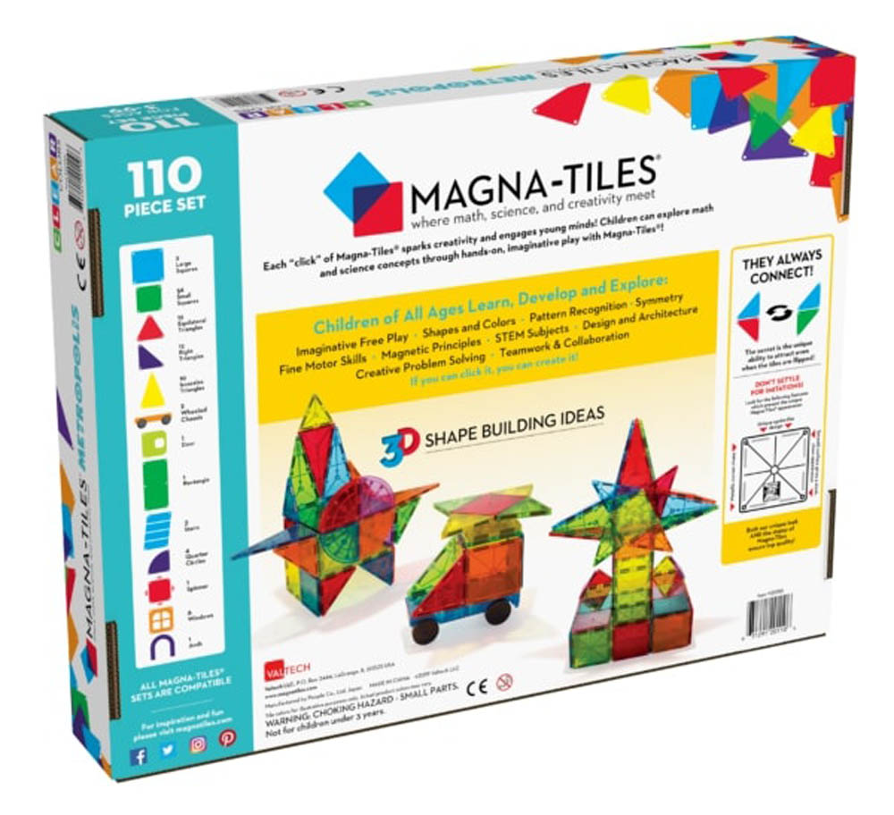 Magna Tiles - Metropolis 110-Piece Set