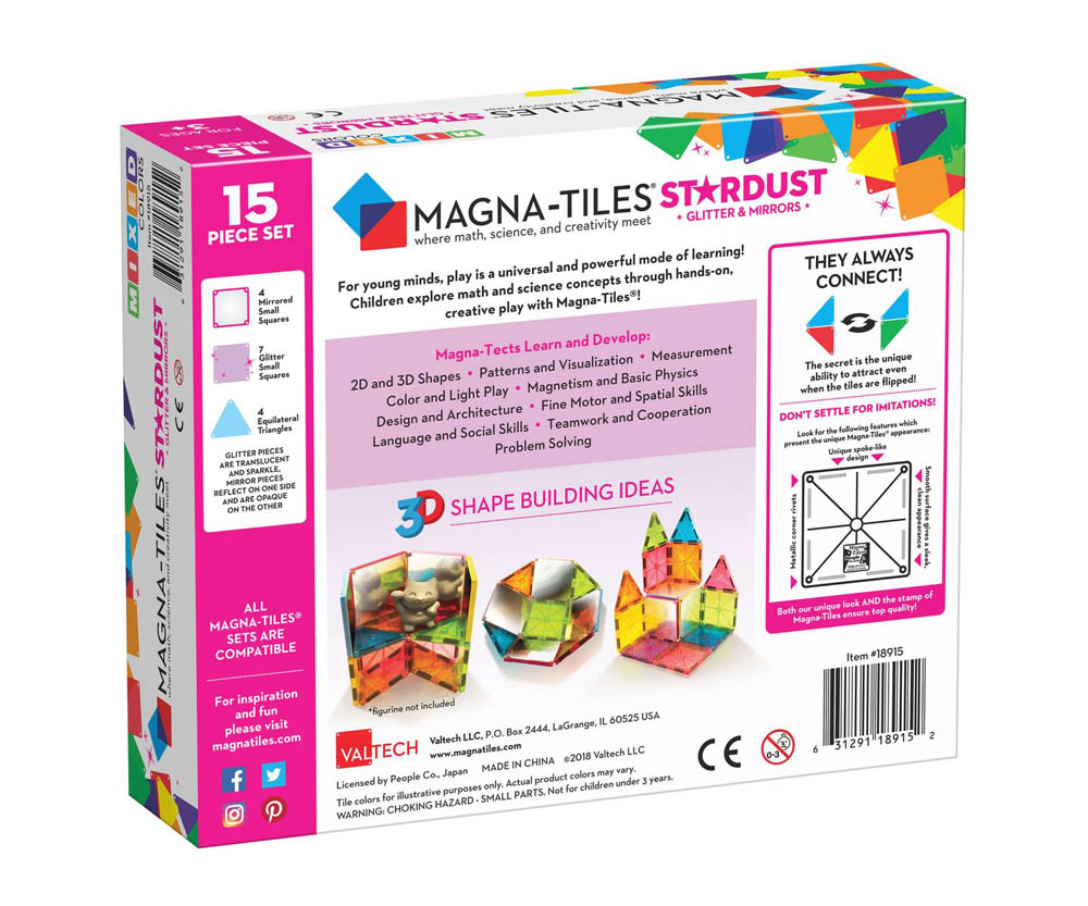 Magna Tiles - Stardust 15-Piece Set