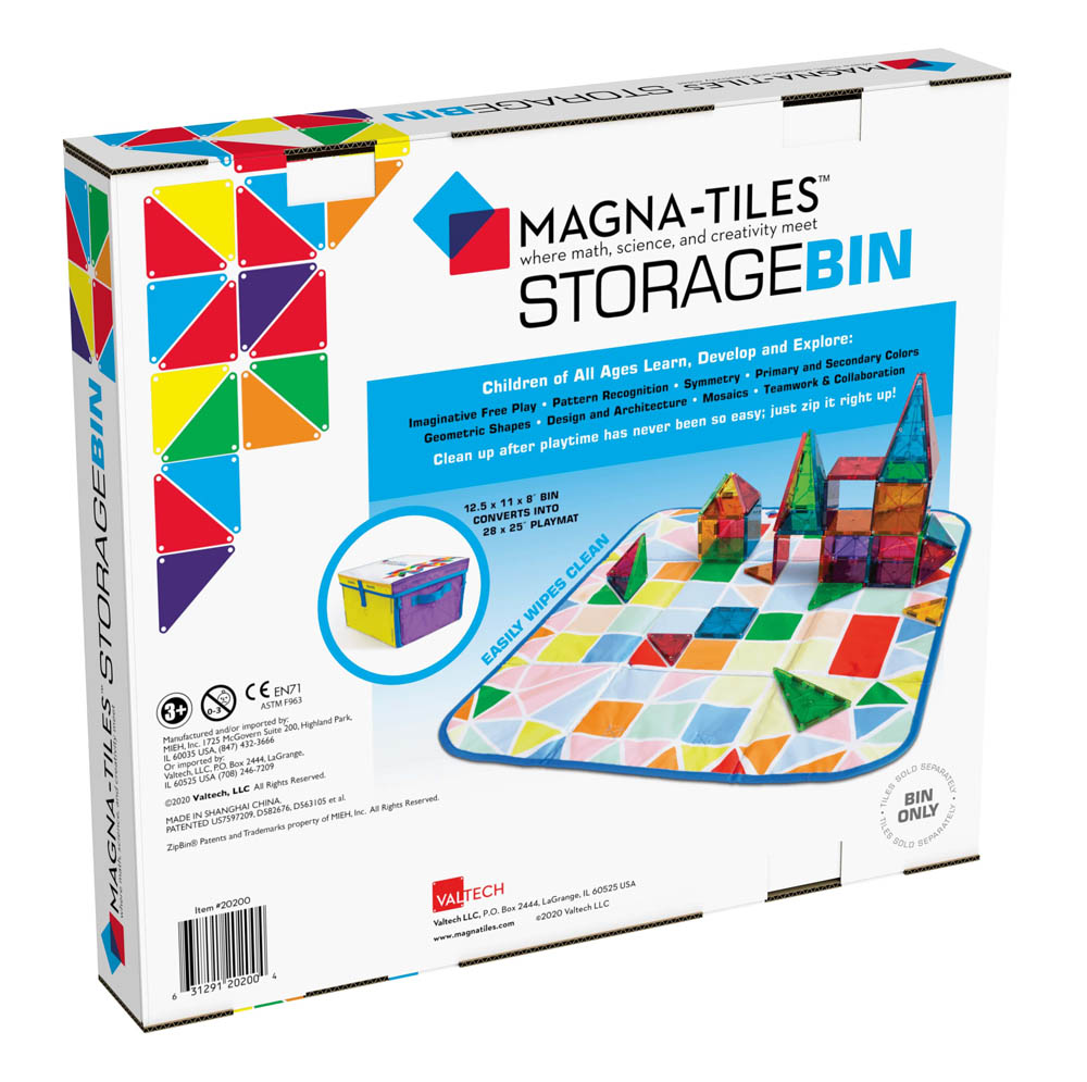 Magna Tiles - Storage Bin & Interactive Play-Mat