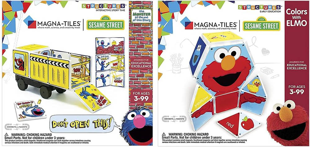 Magna Tiles - Structures Colors With Elmo