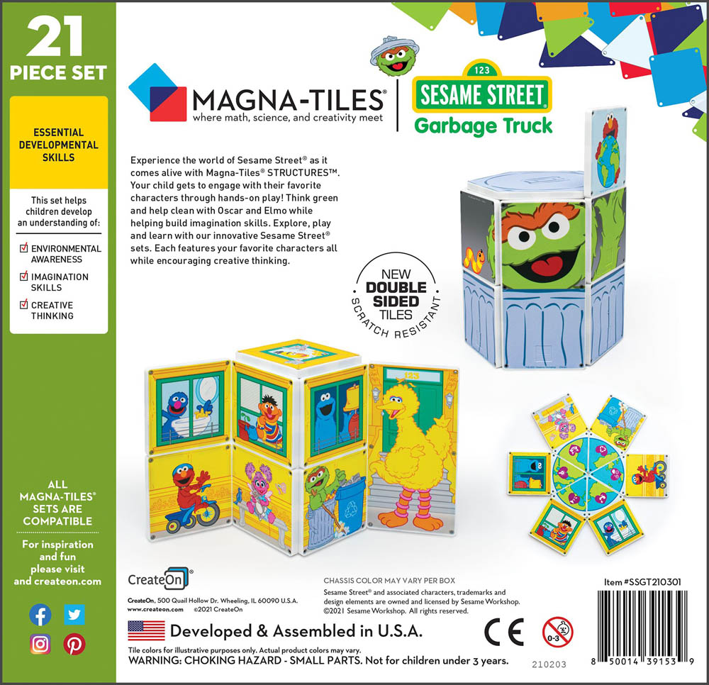 Magna Tiles - Structures Garbage Truck