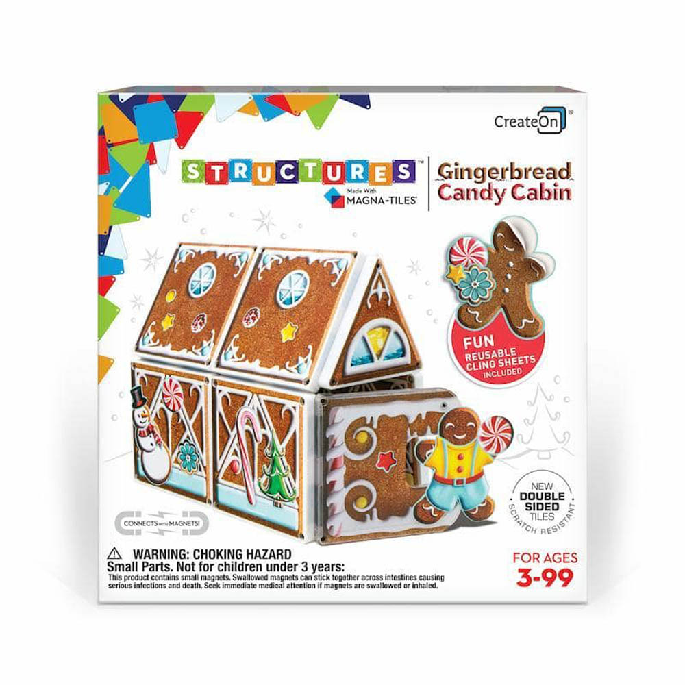 Magna Tiles - Structures Gingerbread Candy Cabin 2020
