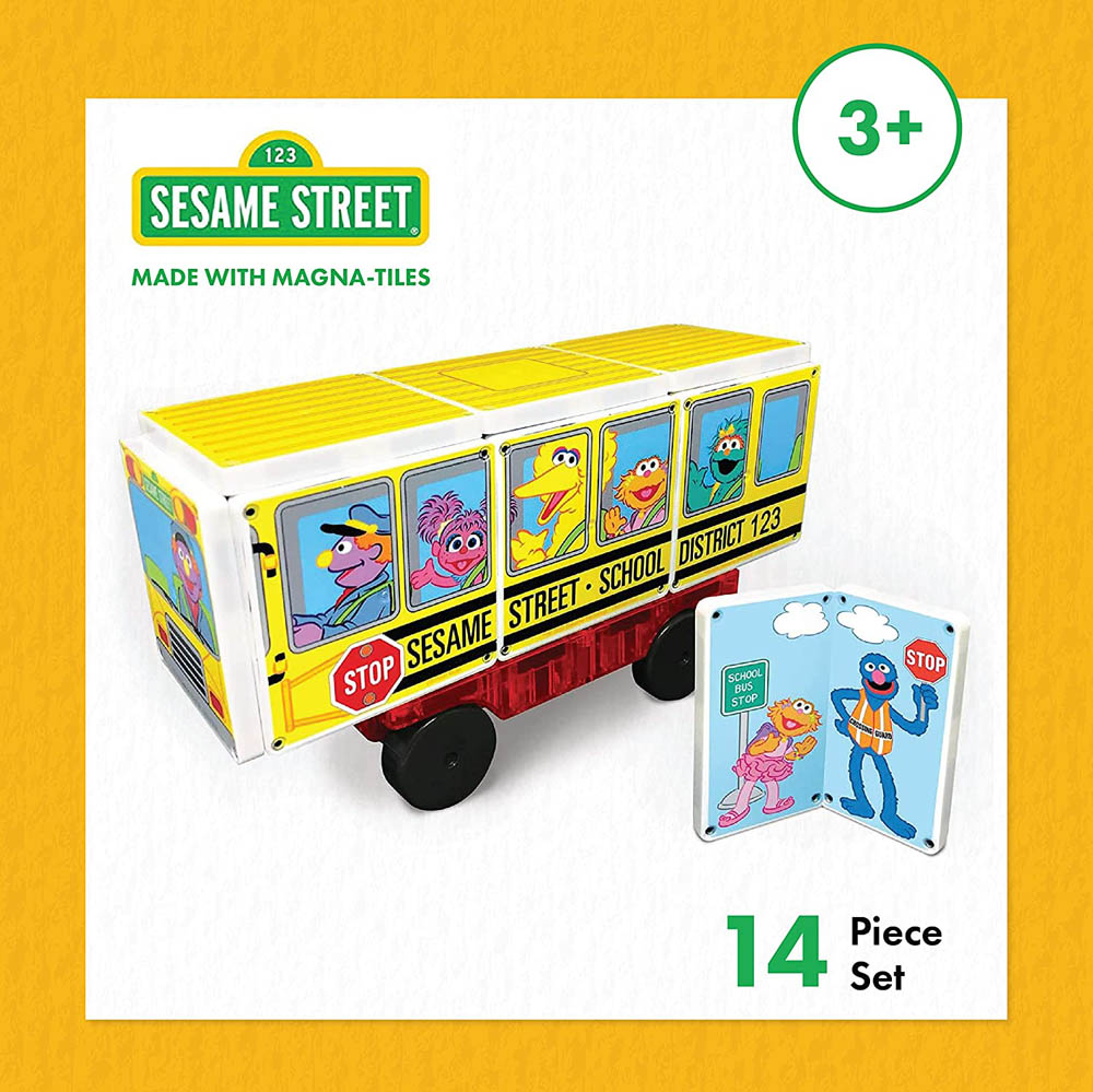 Magna Tiles - Structures Sesame Street School Bus
