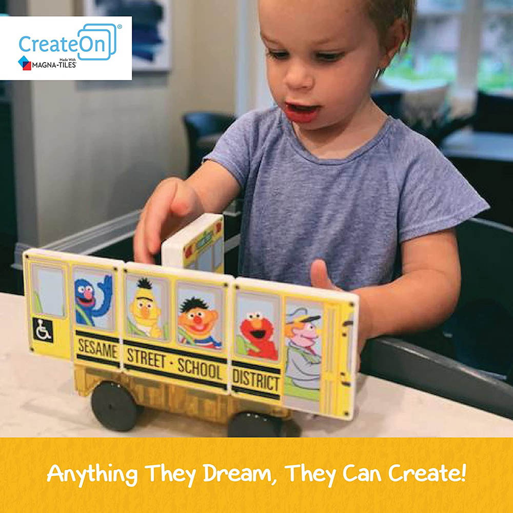 Magna Tiles - Structures Sesame Street School Bus