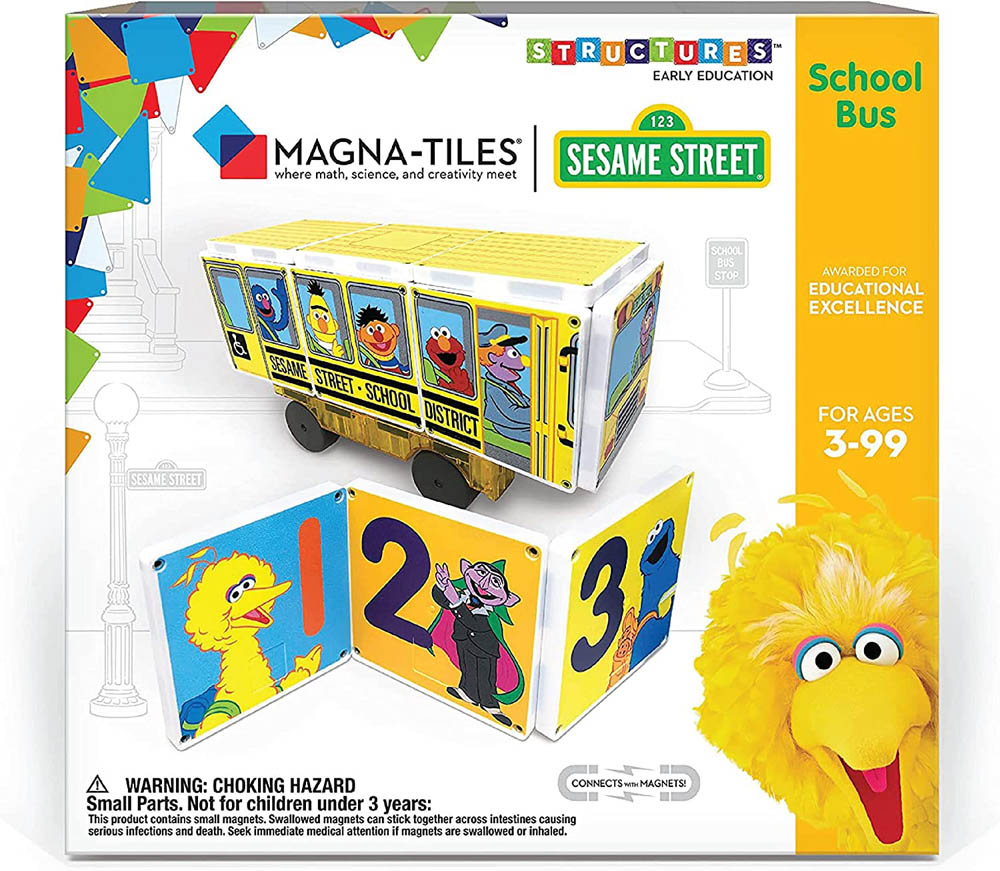 Magna Tiles - Structures Sesame Street School Bus