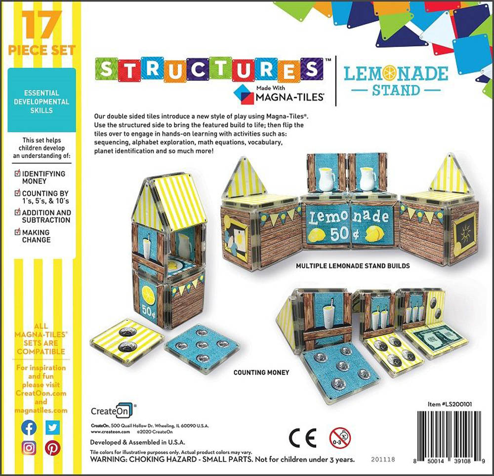 Magna Tiles - StructuresDollars And Cents Lemonade Stand