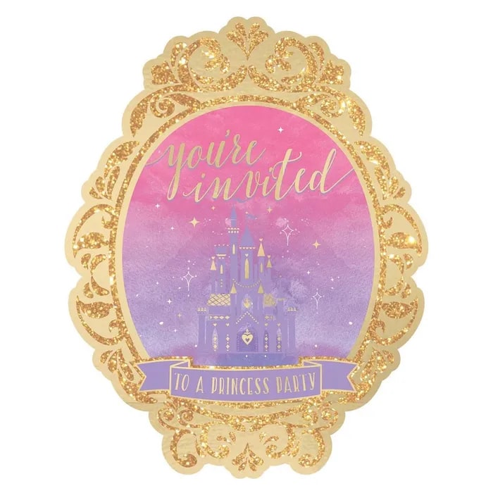 My Party Centre - Princess Once Upon On A Time Jumbo Invites