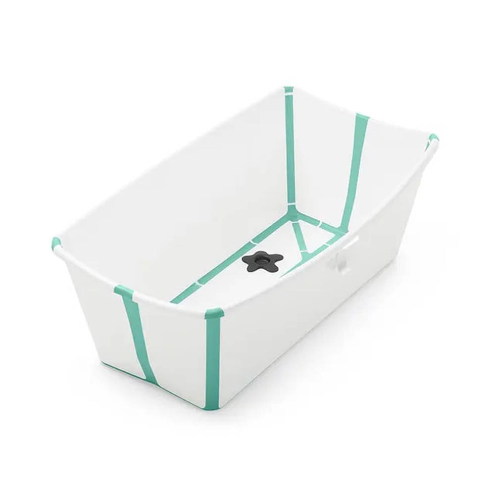 Stokke - Flexi Bath + Newborn Support Bundle - White Aqua
