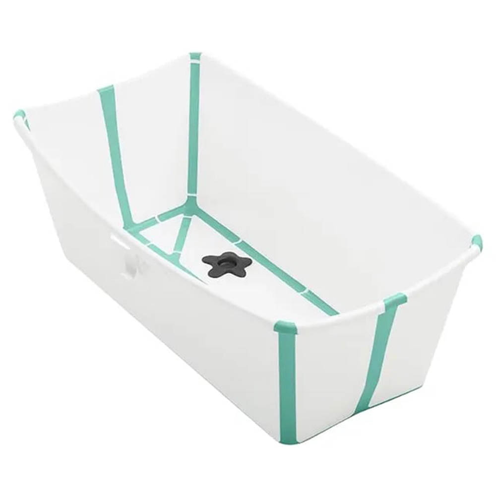 Stokke - Flexi Bath + Newborn Support Bundle - White Aqua