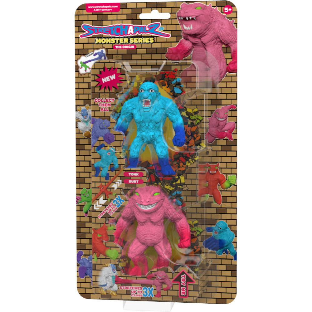 Stretchapalz - Monsters The Origin-Double Pack Blister Packing Tonk/Burt