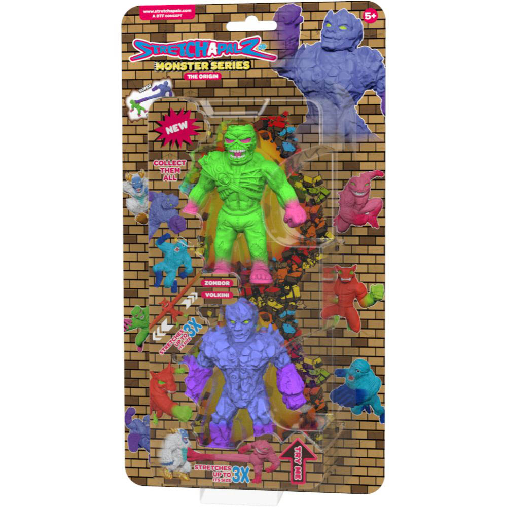 Stretchapalz - Monsters The Origin-Double Pack Blister Packing Zombor/Volkini