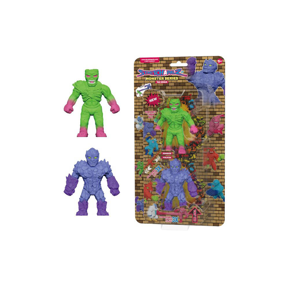 Stretchapalz - Monsters The Origin-Double Pack Blister Packing Zombor/Volkini