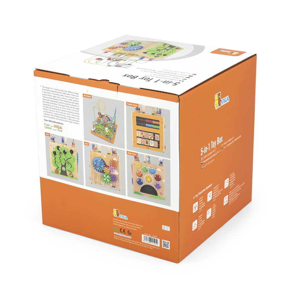 Viga - 5-In-1 Toy Box