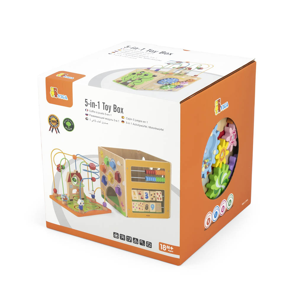 Viga - 5-In-1 Toy Box