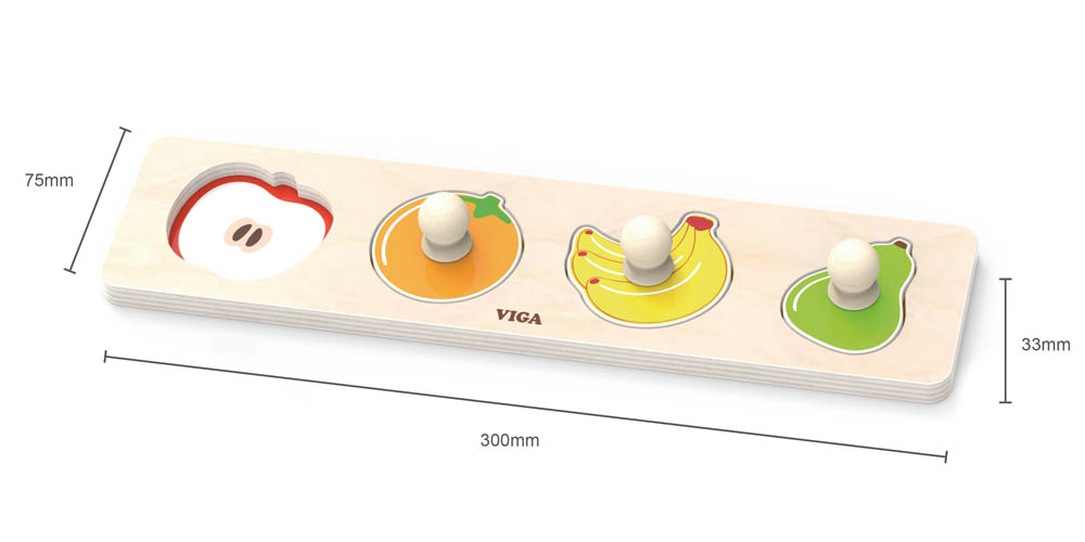 Viga - Flat Puzzle - Fruits