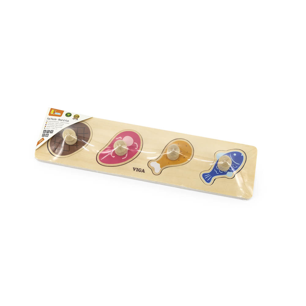 Viga - Flat Puzzle - Meat & Fish