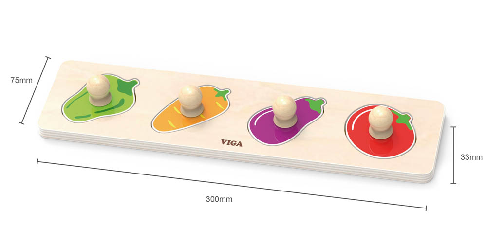 Viga - Flat Puzzle - Vegetables