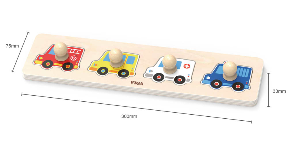 Viga - Flat Puzzle - Vehicles