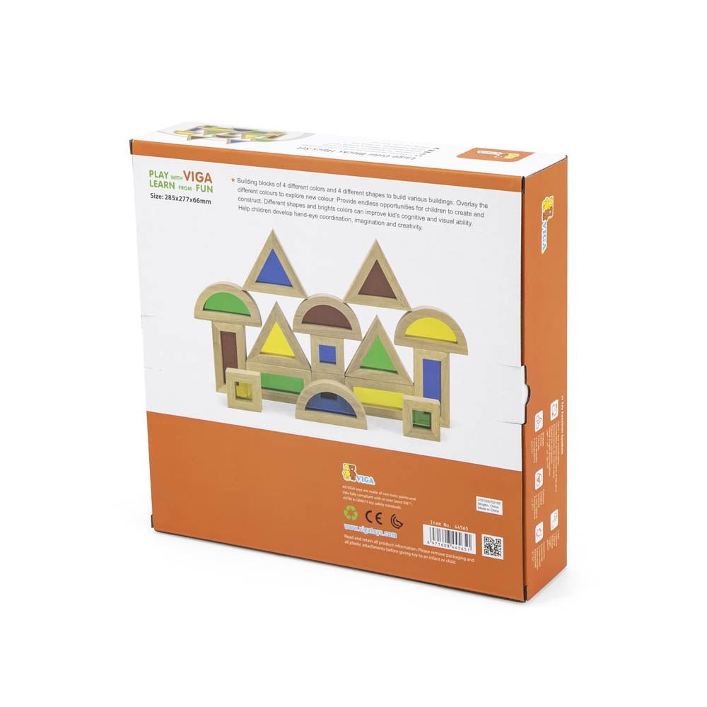 Viga - Large Color Blocks 16Pcs Set