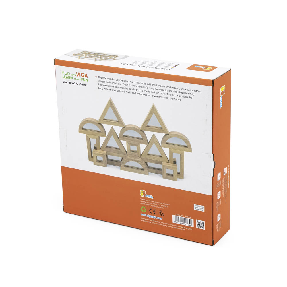 Viga - Large Mirror Blocks 16Pcs Set