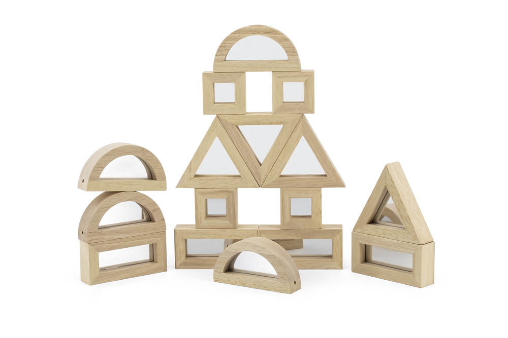 Viga - Large Mirror Blocks 16Pcs Set