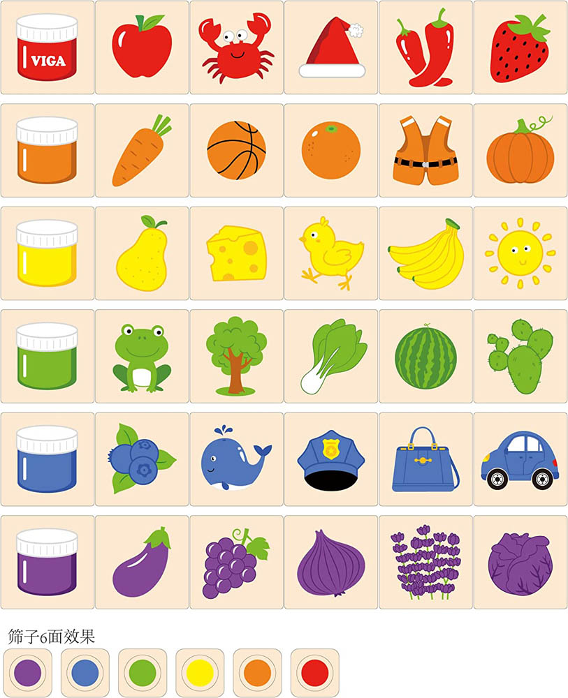 Viga - Learning Colors Puzzle Set