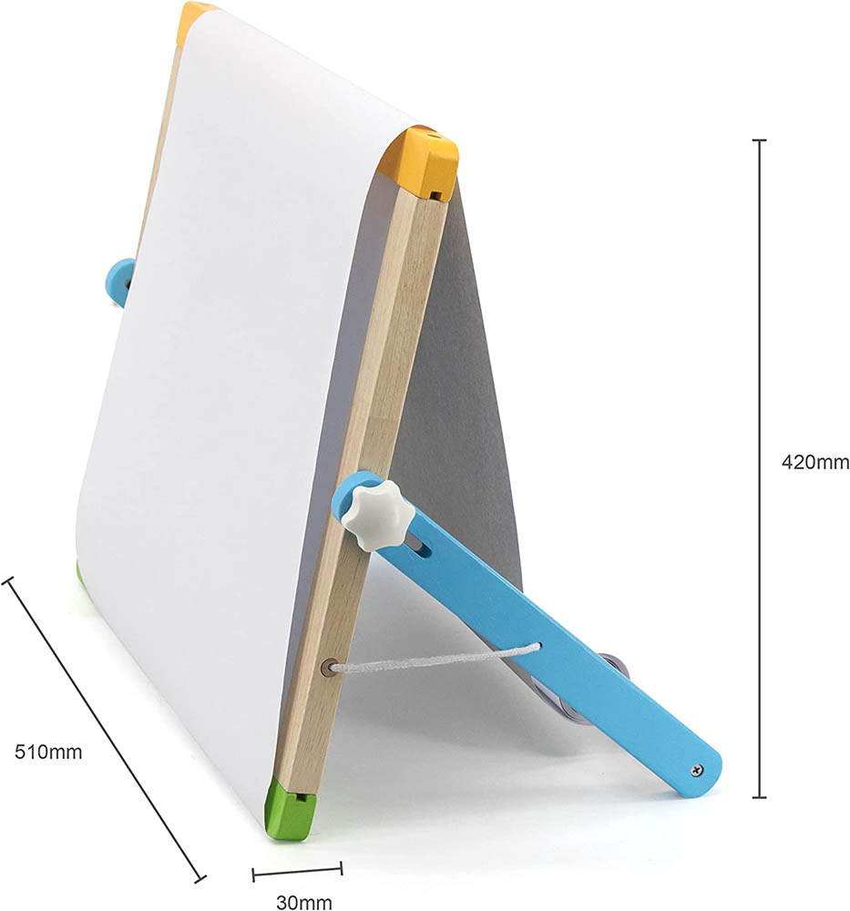 Viga - Magnetic Dry Erase And Chalk Board W/Accessories