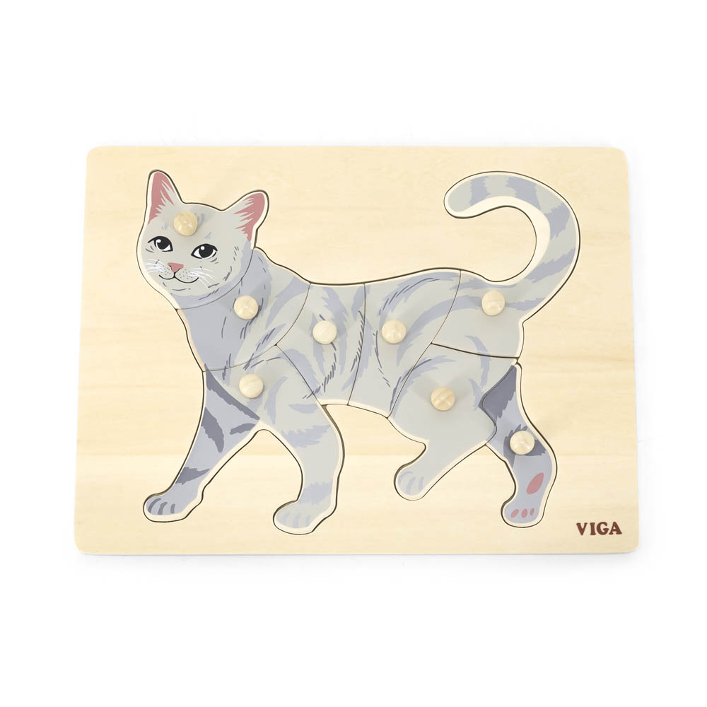 Viga - Montessori Puzzle Cat