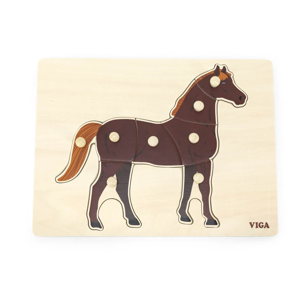 Viga - Montessori Puzzle Horse