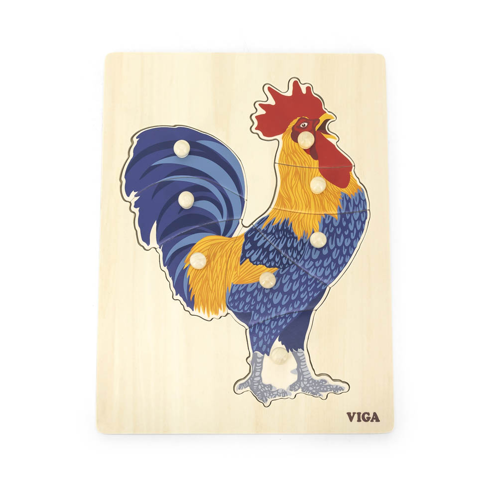 Viga - Montessori Puzzle Rooster