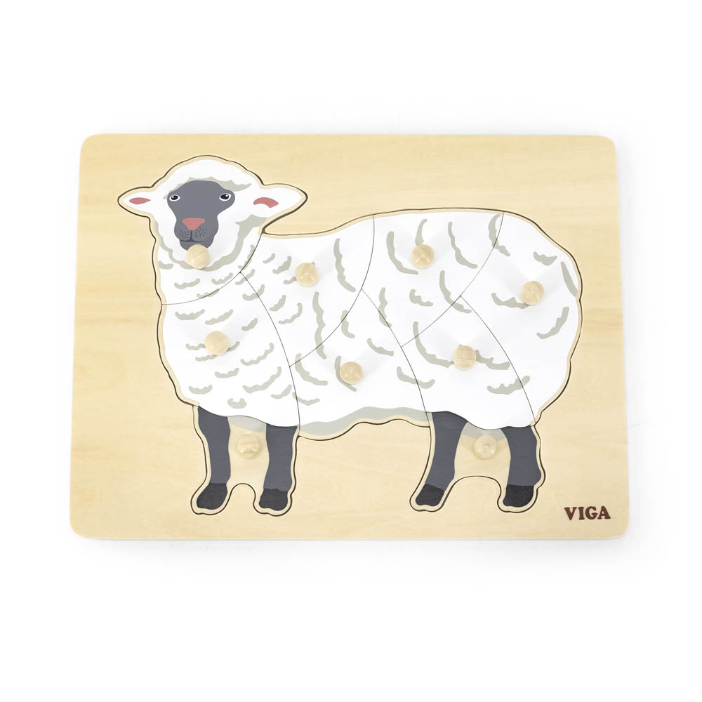 Viga - Montessori Puzzle Sheep