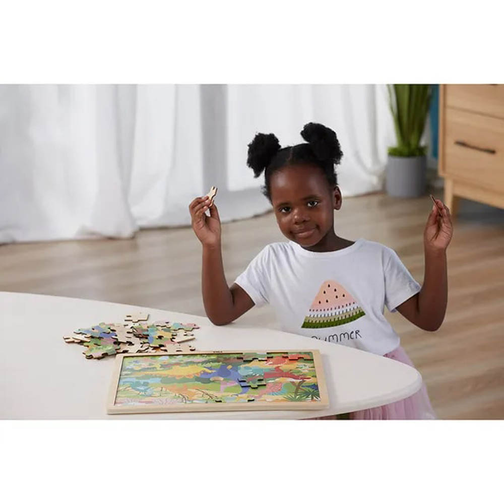 Viga - Wooden 48 Pcs Puzzle - Dinosaur World