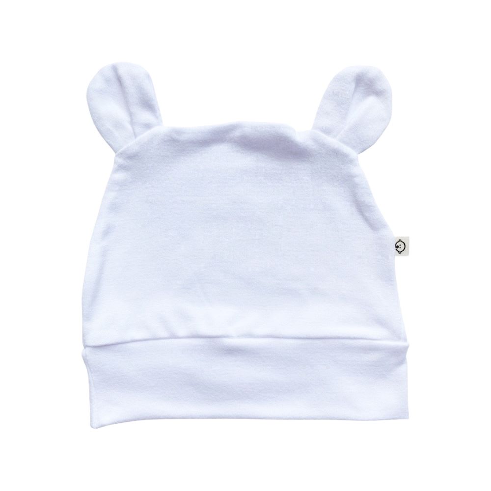 Baby Boss ME - Organic Bamboo Swaddle & Beanie Set - White