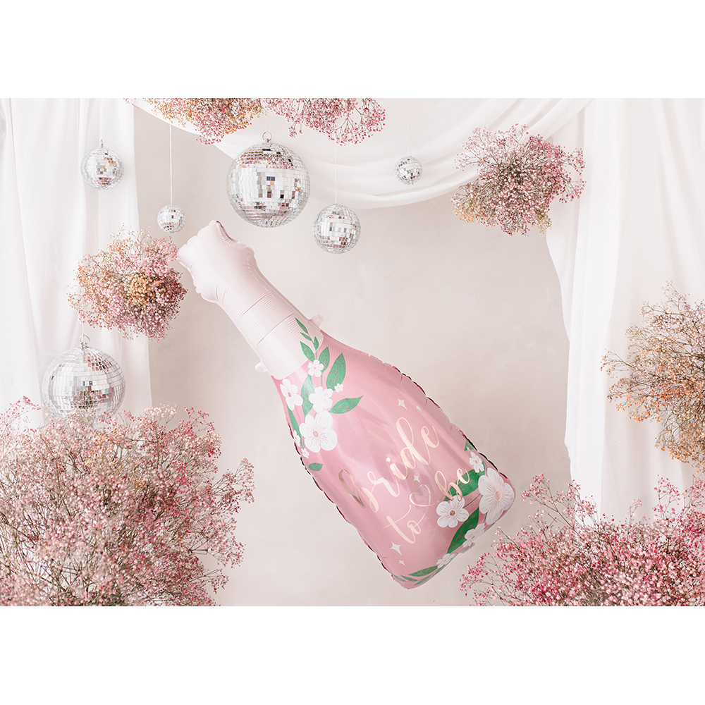 Party Deco - Foil balloon Bottle Bride to be - 49.5x108.5 cm - mix
